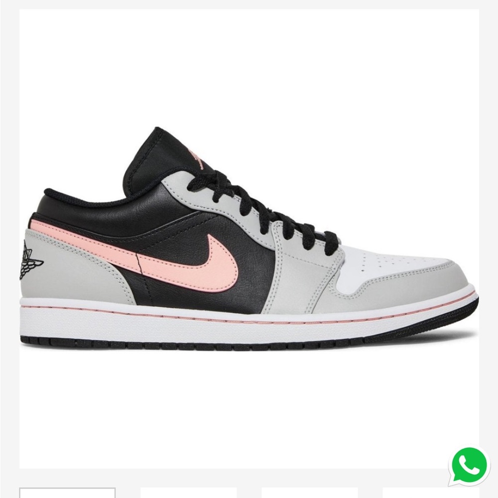 nike air jordan low pink and black